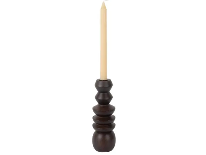 Present Time Kandelaar Formado groot mangohout walnoot 23 cm | Present Time