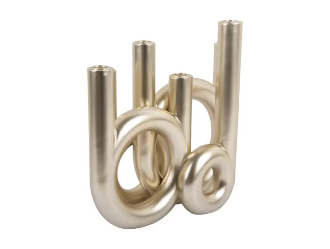 Present Time Kandelaar Rings groot - Metallic Goud