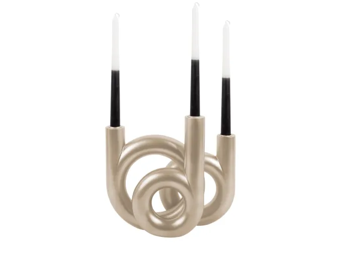 Present Time Kandelaar Rings medium - Metallic Goud
