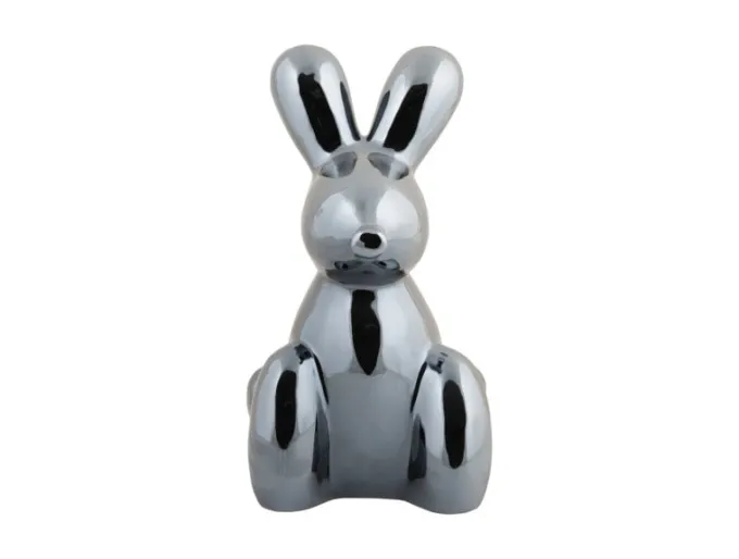 Present Time Ornament Balloon Bunny zwart groot
