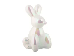 Present Time Ornament Balloon Bunny wit parelmoer groot