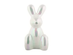Present Time Ornament Balloon Bunny wit parelmoer groot