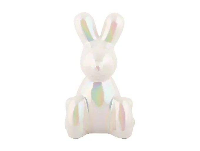 Present Time Ornament Balloon Bunny wit parelmoer
