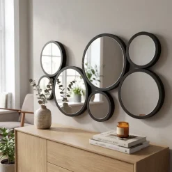 Present Time Present Time Spiegel Wall Art Zwart - 90 cm