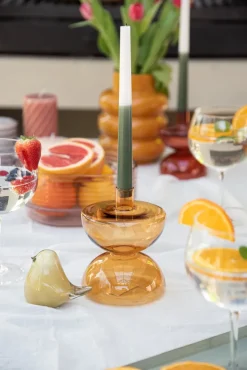 Present Time Set kaarsen Ombre donkergroen