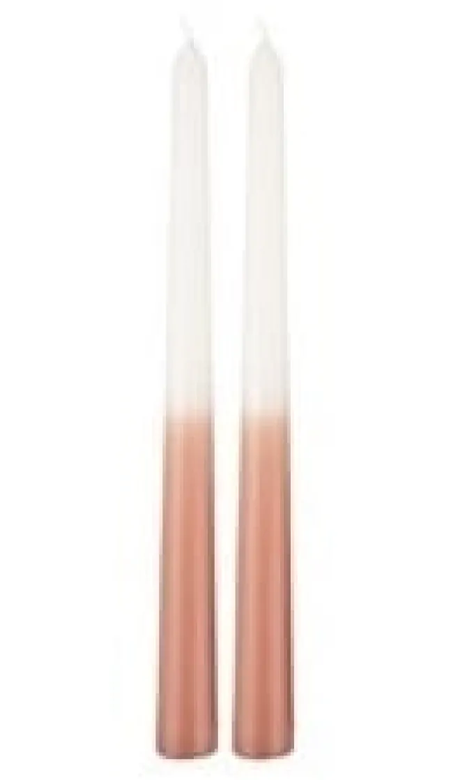 Present Time Set kaarsen Ombre roze
