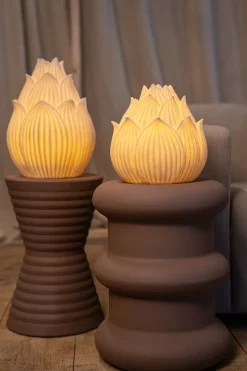 PTMD Aveda Wit Lotus hoog LED-lamp oplaadbaar