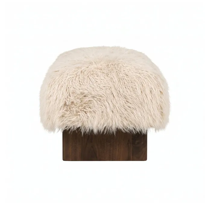 PTMD Bankje Hair beige - 90 cm