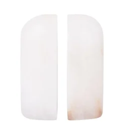 PTMD Boekensteun Louva Naturel alabaster – set van 2