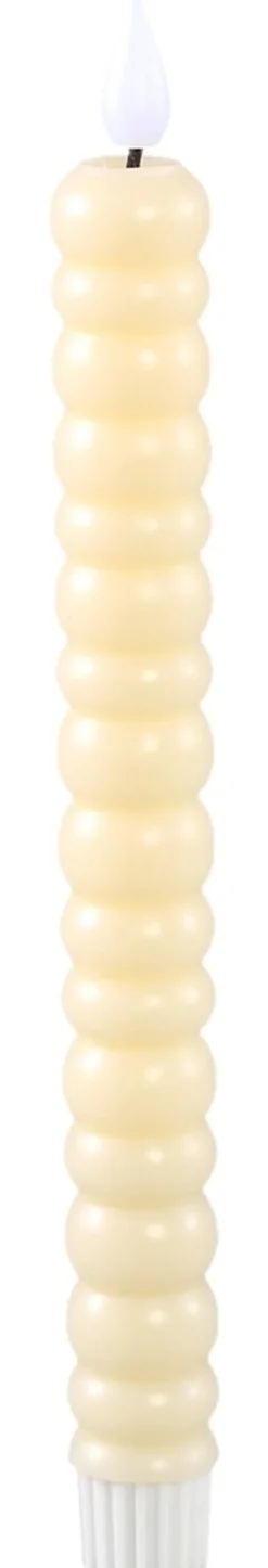PTMD Dinerkaars LED bulbs beige met beweegbare vlam – 2 stuks
