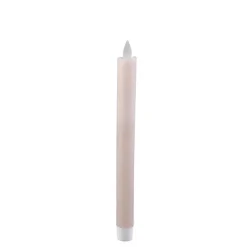 PTMD Dinerkaars LED Diner rustiek beige met beweegbare vlam – 2 stuks