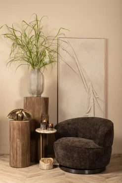 PTMD Draaibare Fauteuil Filou Donkerbruin Eden