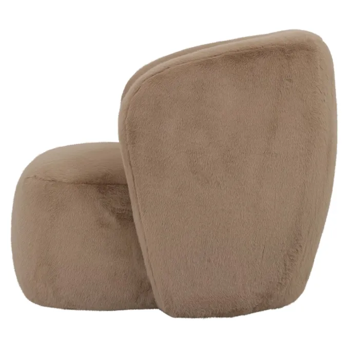 PTMD Fauteuil Aphrodite fur mokka