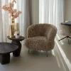 PTMD Fauteuil Franklyn Hair bruin