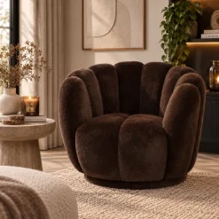 PTMD Fauteuil Furia donkerbruin