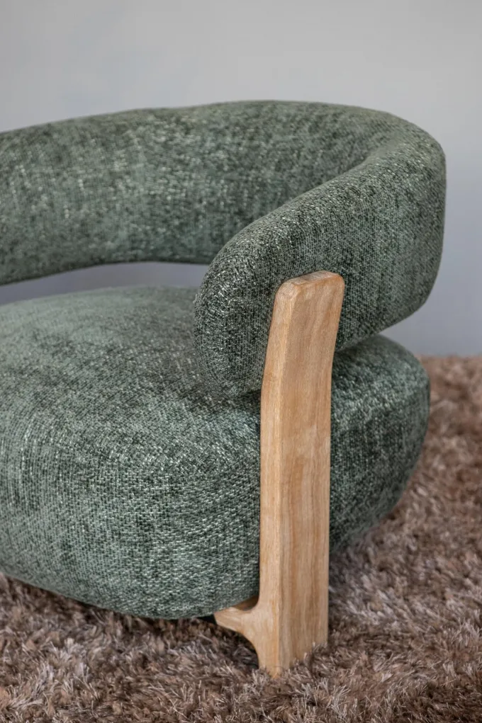 PTMD Fauteuil Mire olijfgroen