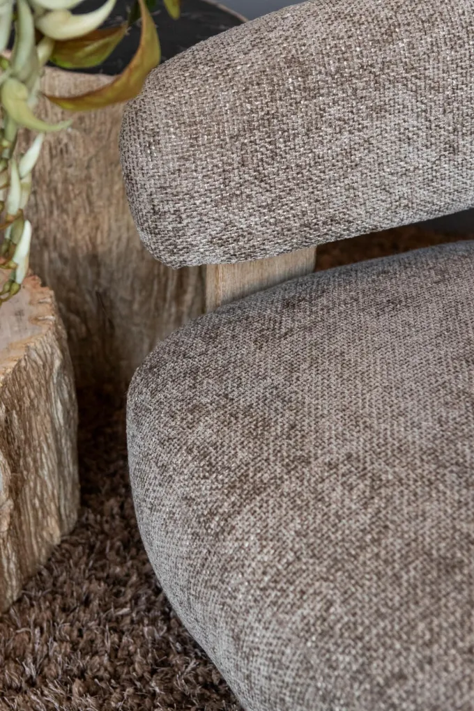 PTMD Fauteuil Mire taupe