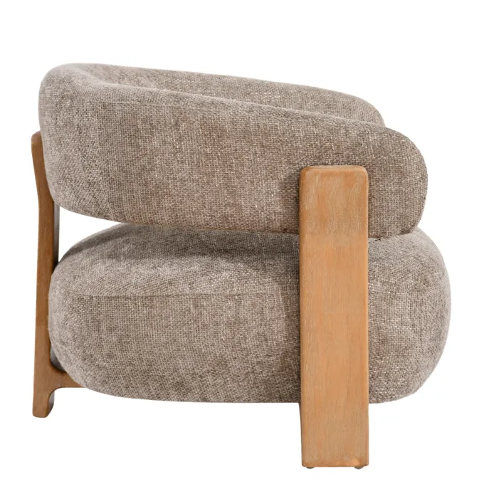 PTMD Fauteuil Mire taupe
