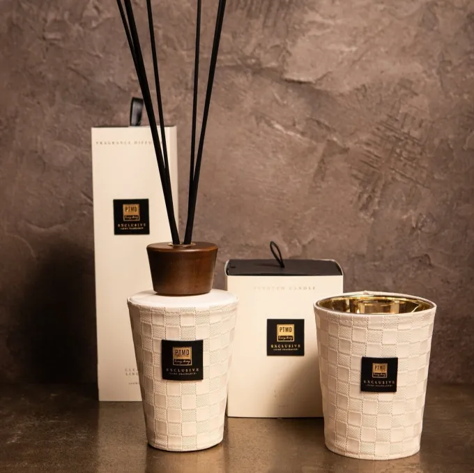 PTMD Geurkaars PTMD Exclusive clean linen 1,4kg