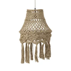 PTMD Hanglamp Milley Green cotton macrame
