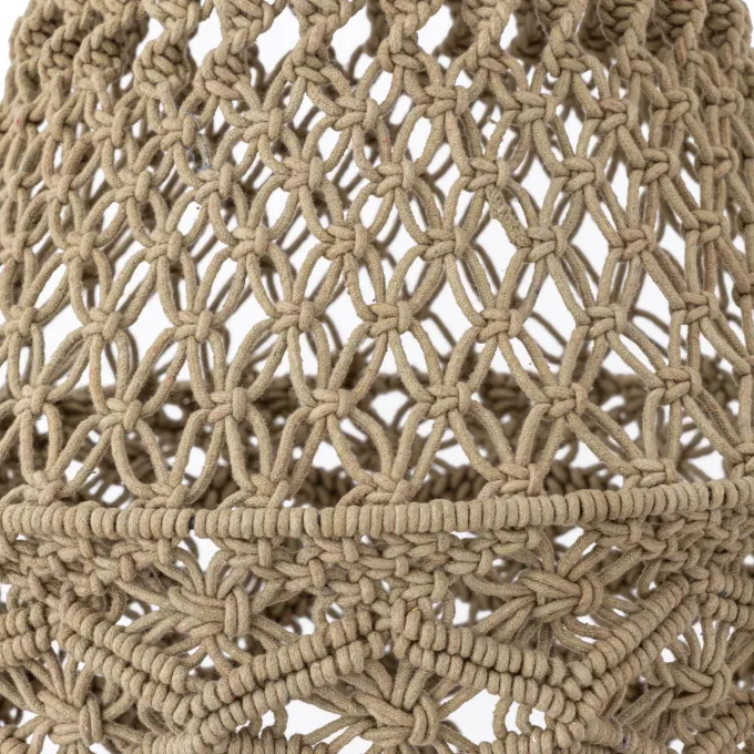 PTMD Hanglamp Milley Green cotton macrame