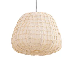 PTMD Hanglamp Tayma Creme patroon S