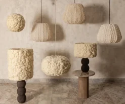 PTMD Hanglamp Tayma Creme patroon S