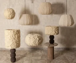 PTMD Hanglamp Tayma Creme Striped L