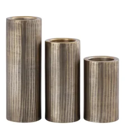 PTMD Kandelaar Jowad Antique Gold alu sheet rib L