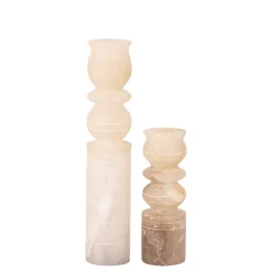 PTMD Kandelaar Libra Naturel alabaster layers L