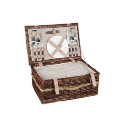 PTMD Kinzey Brown wilgen picknickmand voor 2 personen
