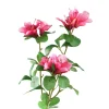 PTMD Kunstbloem roze azalea met bladeren