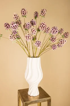 PTMD Kunsttak Garden Flower roze scabiosa