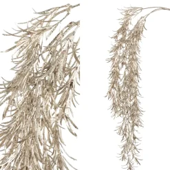 PTMD Kunsttak Leaves Plant champagne podocarpus spray