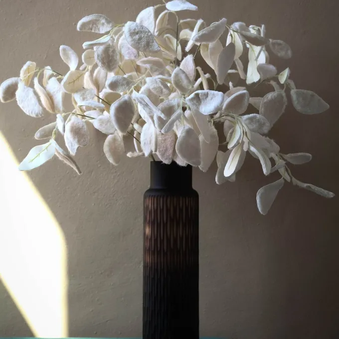 PTMD Kunsttak Leaves Plant eucalyptus soft wit