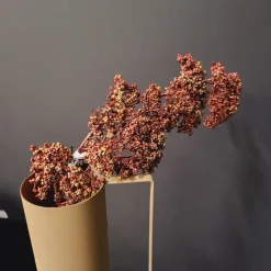 PTMD Kunsttak Leaves Plant metallic burgundy viburnum spray