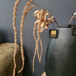 PTMD Kunsttak Twig Plant copper glitter amaranthus spray
