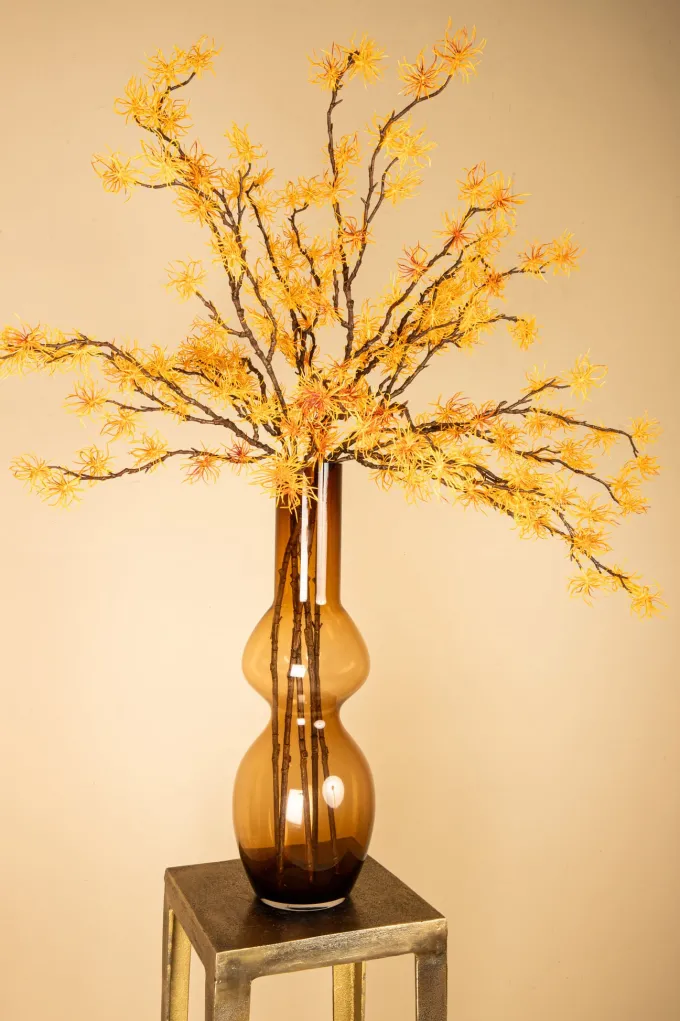 PTMD KunsttakTwig Plant hamamelis geel - oranje
