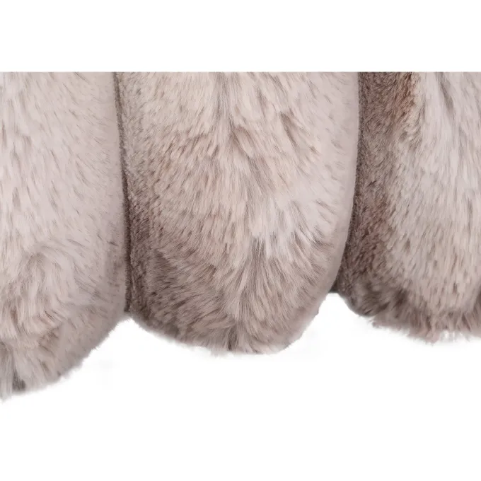 PTMD Kussen Divvo Beige brede rib rechthoekig