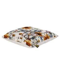 PTMD Kussen Helenor Naturel vierkant met bloemen