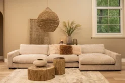 PTMD Kussen Rexx Beige rechthoekig