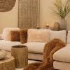 PTMD Kussen Rexx Beige vierkant