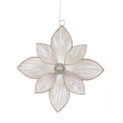 PTMD LED Decoratiebloem Madeline Crème – 36 x 40 cm