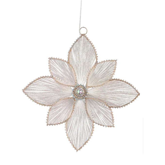 PTMD LED Decoratiebloem Madeline Crème – 36 x 40 cm
