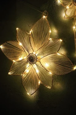 PTMD LED Decoratiebloem Madeline Crème – 36 x 40 cm