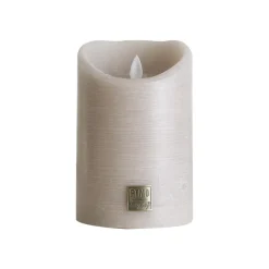 PTMD LED Licht Kaars rustiek beige met beweegbare vlam - Diverse afmetingen