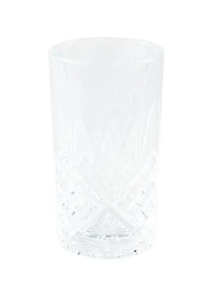 PTMD Longdrink glas Crystal clear rond - 6 stuks