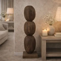 PTMD Ornament Kodey Bruin mangohout organisch