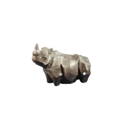PTMD Ornament neushoorn Tarig Lichtbruin Keramiek L