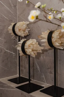 PTMD Ornament Yerin Naturel mineraal Quartz cluster - maat M